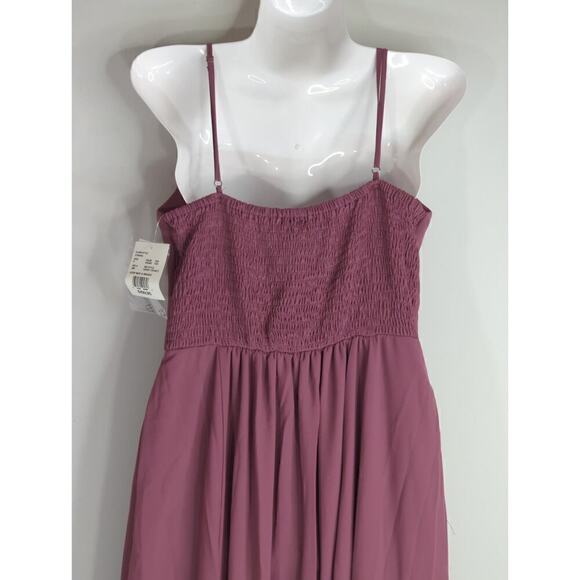 DB Studio Celebrate Women's Scoop Neck Smocked Maxi Dress Pink Size 8 NWT - Picture 7 of 11